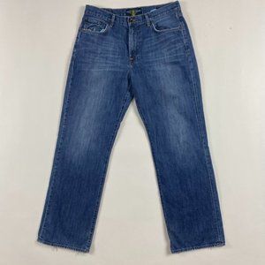 Lucky Brand Jeans 181 Relaxed Straight Mens 34 x 32 Measures 33 x 31.75 Cotton